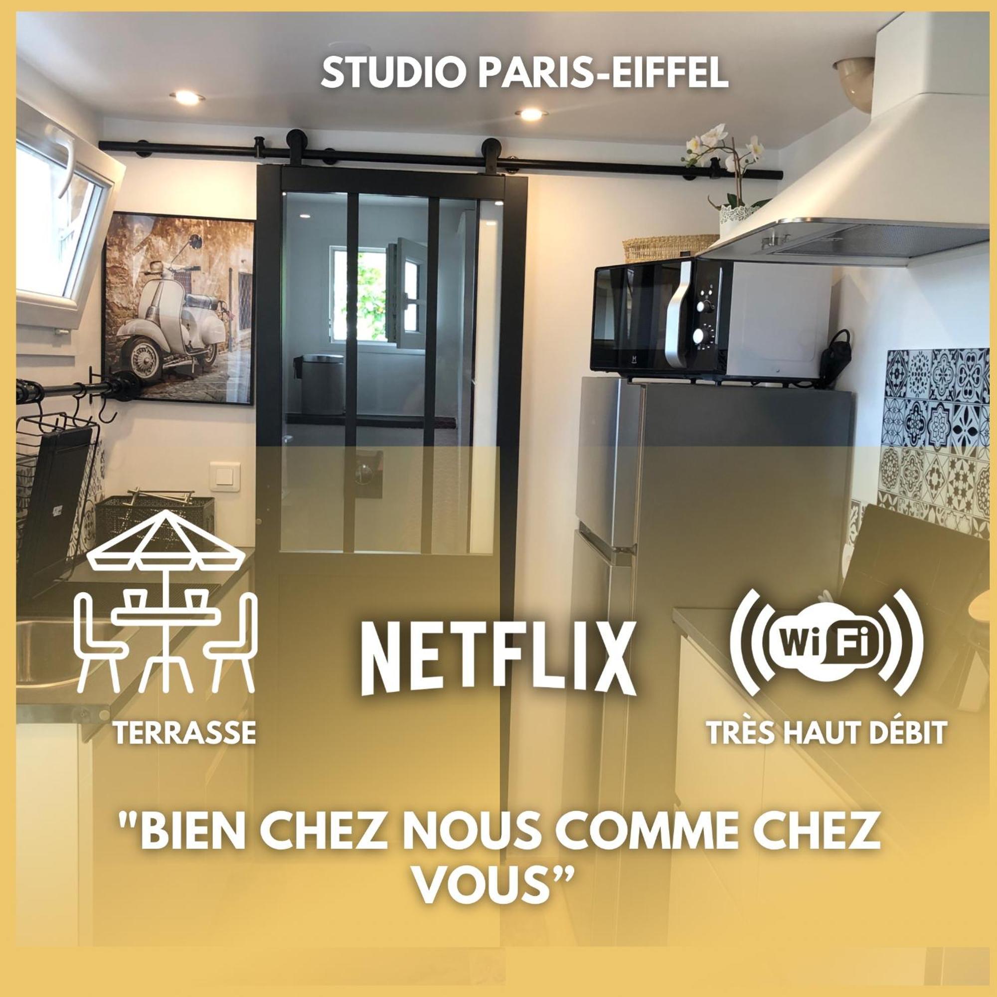 Apartament Paris-Eiffel, Bienvenue -Terrasse -Netflix Pantin Zewnętrze zdjęcie